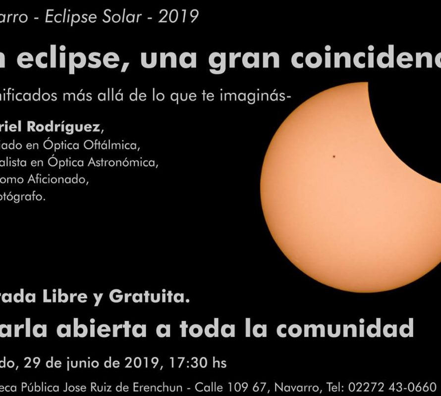 «Un eclipse, una gran coincidencia»