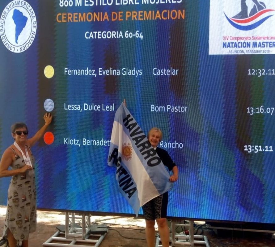 Gladys Fernández Medalla de Oro en el Campeonato Sudamericano Máster de Natación