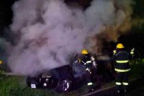 Bomberos acuden a un incendio de vehículo en Ruta 47