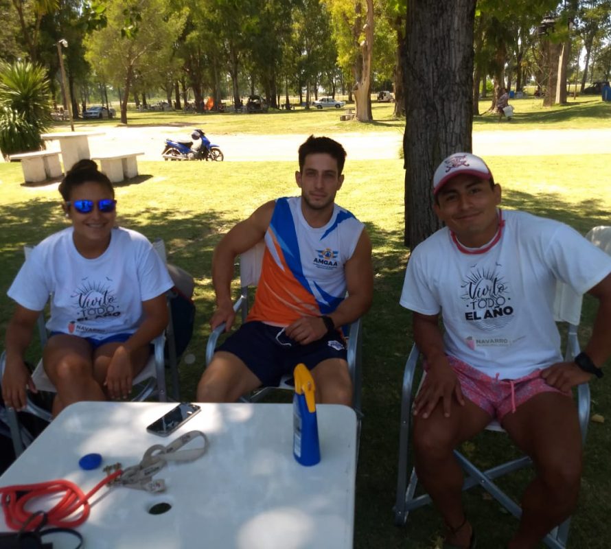 Fernando Oliva, Guardavidas, explicó su tarea en el Camping Municipal