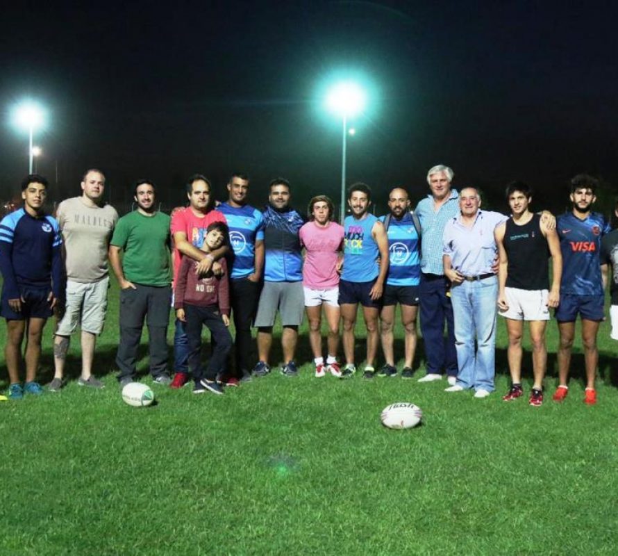 Municipales: El intendente visitó a los integrantes de Dorrego Rugby