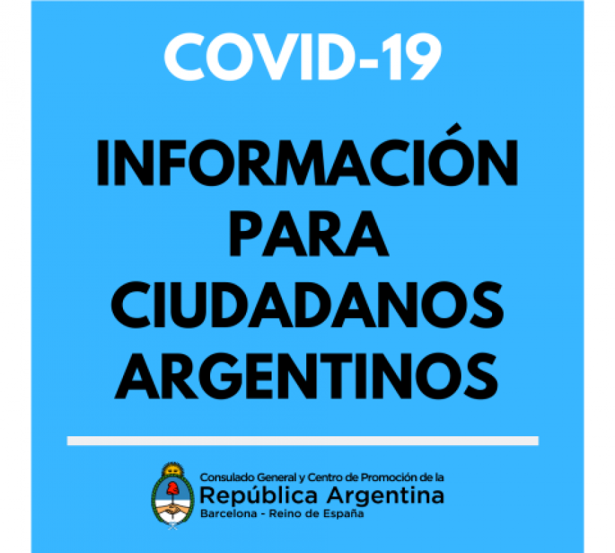 Coronavirus: Informe Oficial del Gobierno Argentino