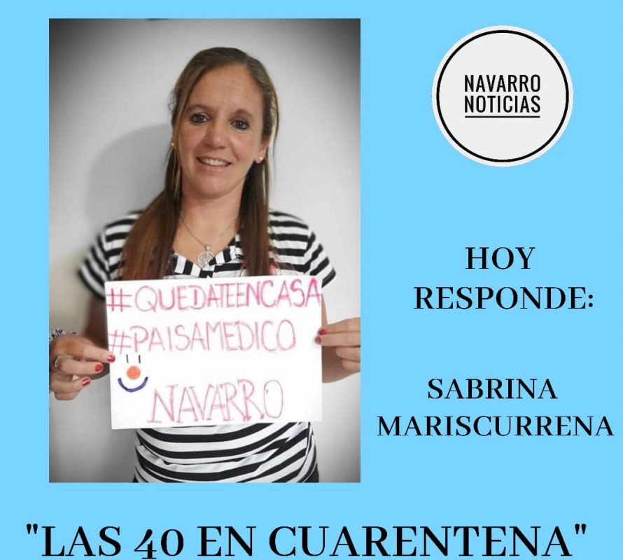 Las 40 en Cuarentena, responde Sabrina Mariescurrena