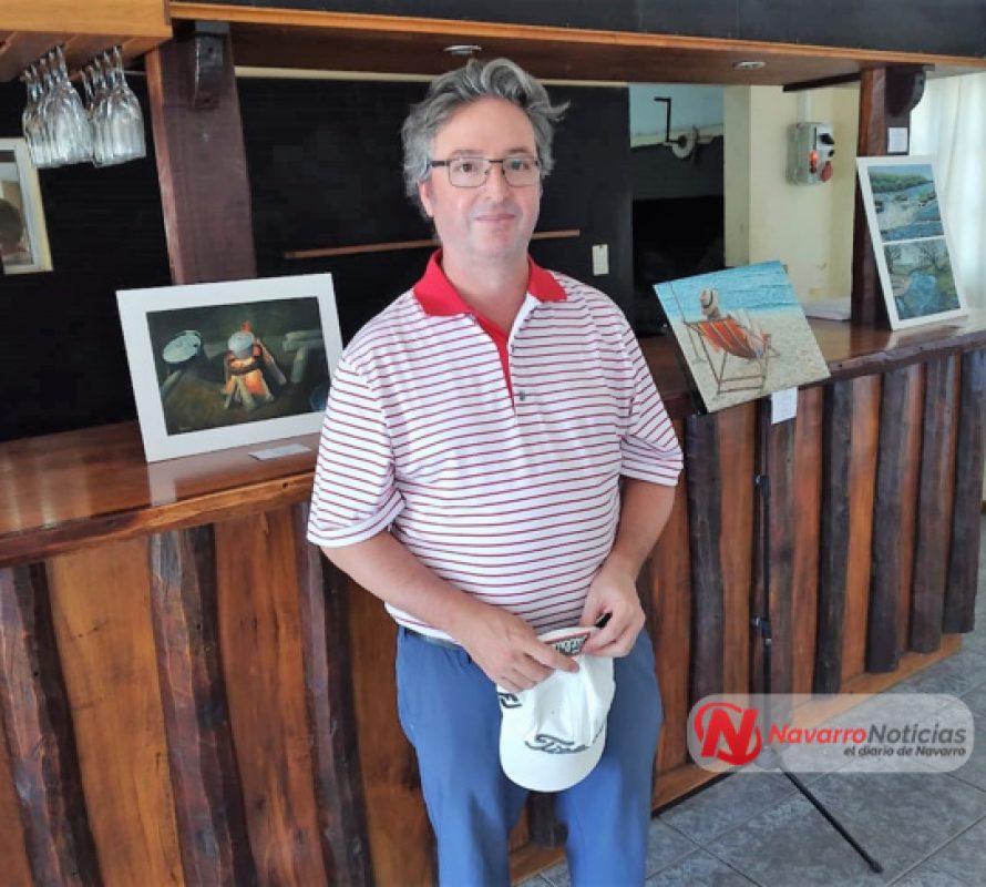 Carli Hevia mostró sus pinturas en el Club de Golf