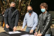 Santiago Maggiotti firma convenios con intendentes, entre ellos Facundo Diz