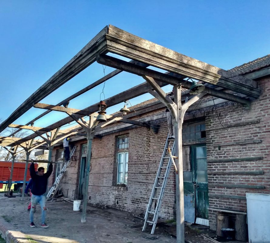 Reparación de techos y andén de la antigua Estación del Sud