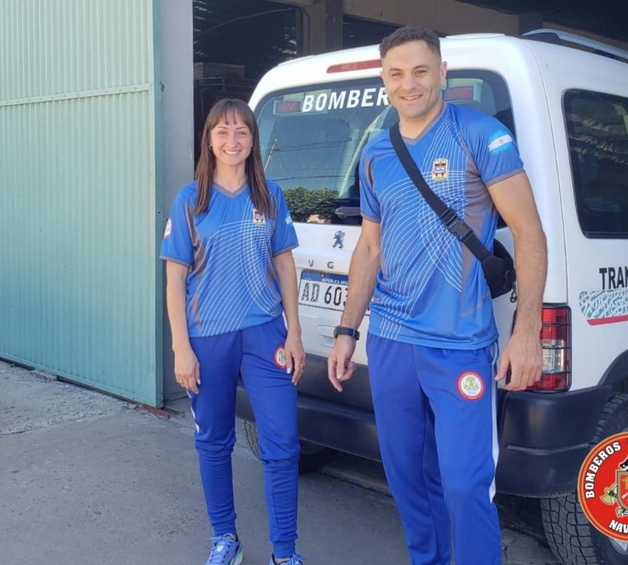 Dos bomberos de Navarro en la Competencia de Habilidades