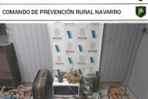 Recuperan elementos robados a vecinos de Navarro