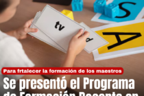 Se presentó el Programa de Formación Docente en Alfabetización